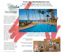 Tablet Screenshot of mauiwailearental.com